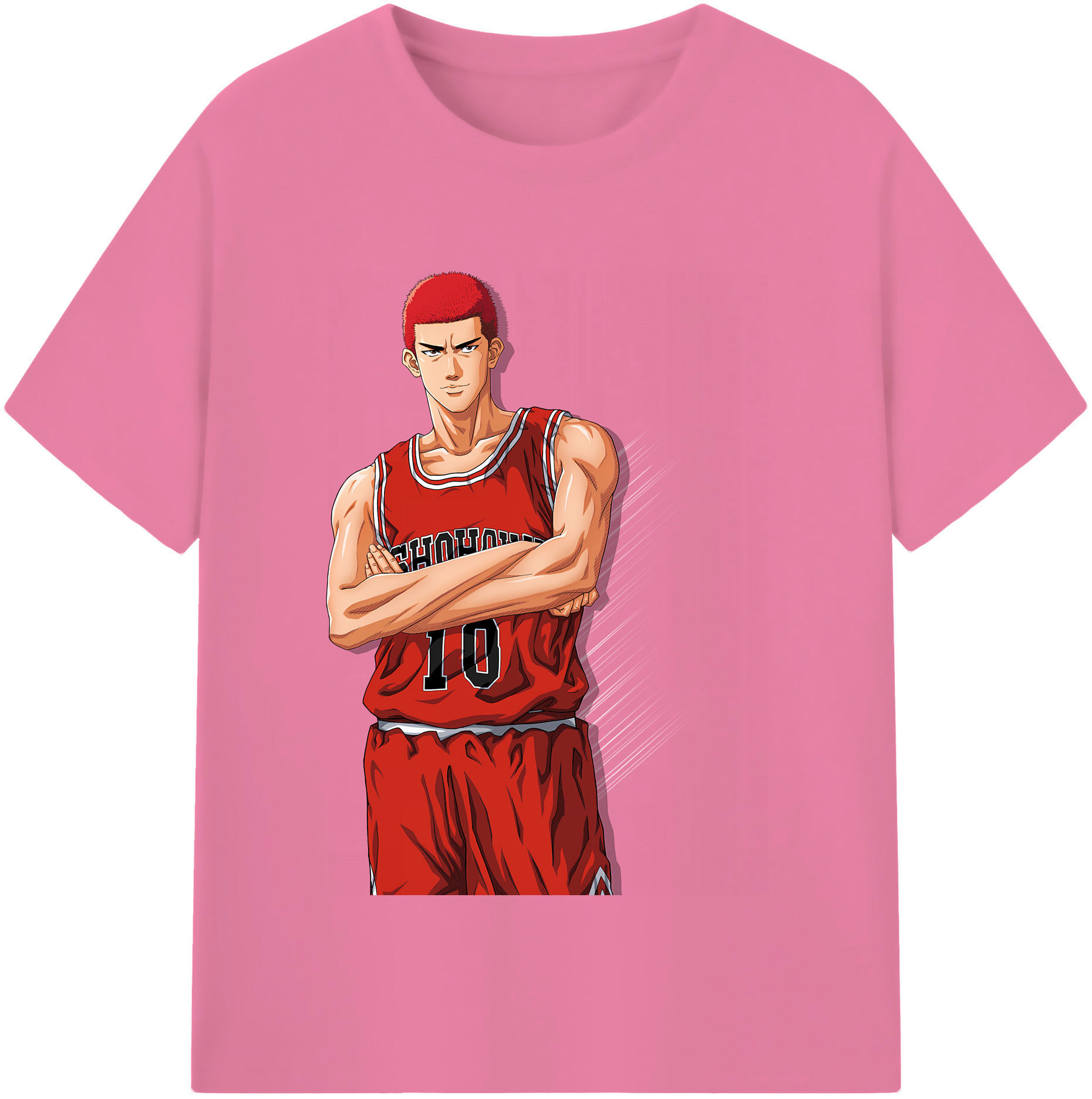 SLAM DUNK／スラムダンク 綿100％半袖Tシャツ（フロントプリント）